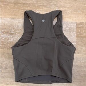 lululemon athletica Dark Brown Crop Top